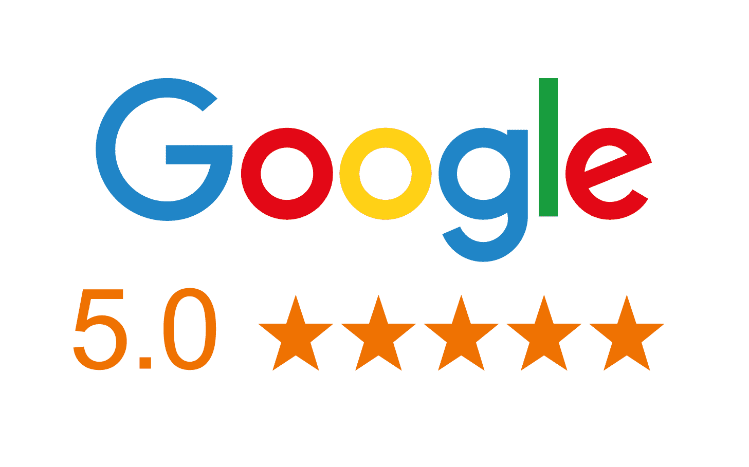 Google 5.0 star rating